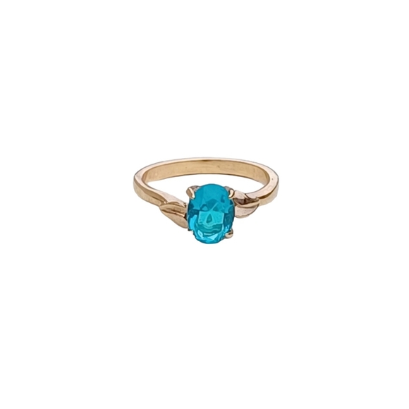 Aquamarine Gold Ring - Picture 8 of 11
